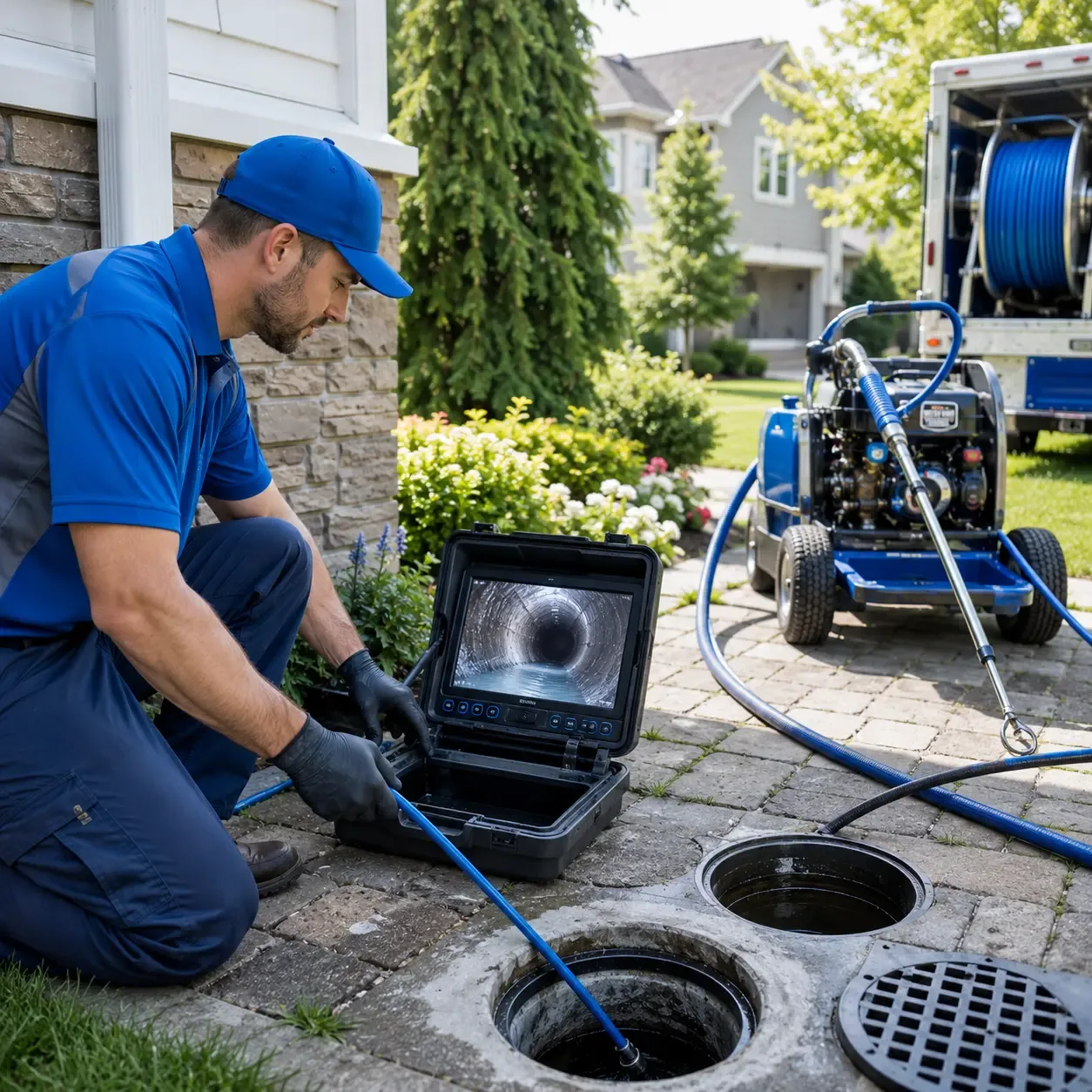 Outdoor drain cleaning professionals serving Pleasant Prairie, WI